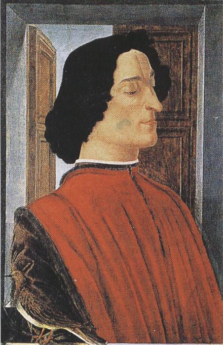 Sandro Botticelli Portrait of Giuliano de'Medici (mk36) France oil painting art